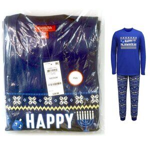 BIN Family PJs Mens Pajama Top & Pants set in Happy Pajamakkah, Ch Sz R $40 New